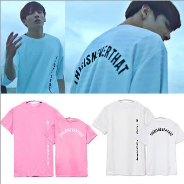 

BTS Save Me Short Sleeve T Shirt Fashion Letter Printed Summer Tees 5 Colors Crewneck Tshirt for Men Women KPOP Fashion 2XS-4XL