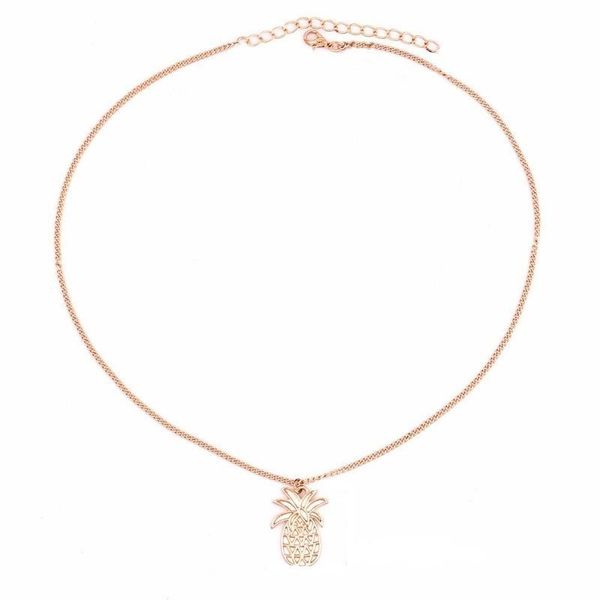 

ожерелье ювелирных изделий женщин фрукты ананас ожерелье дама подвеска цепь lovers золото способ цвета модная нержавеющая сталь collares, Silver