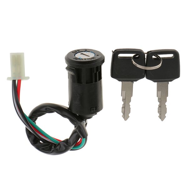 

black ignition switch with key universal engine starter switch for quad & dirt bikes