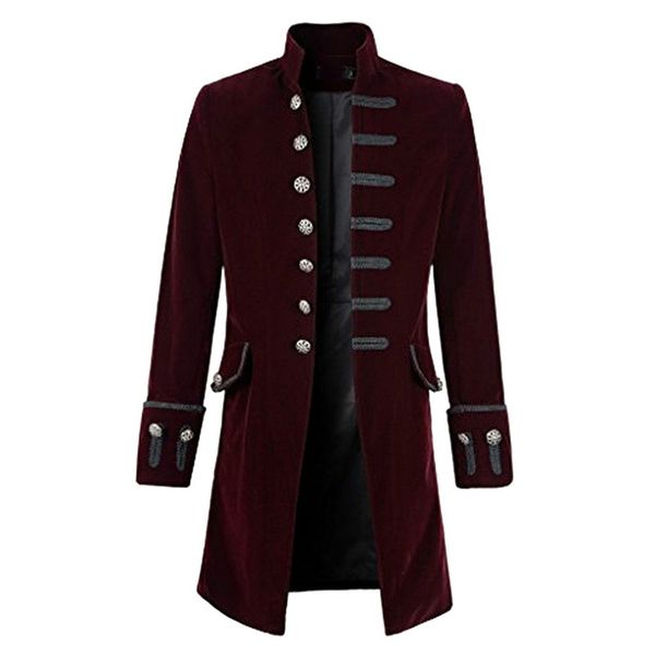 

2019 vintage men fashion brand long blazer british's style casual slim jacket male punk coat plus size 3xl men suit, Tan;black