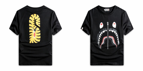 

sell fashion a big head bathing ape brands mens short sleeve t shirts camouflage shark tee men women t-shirt size m-xxl 8dqqa3863#, Black;white