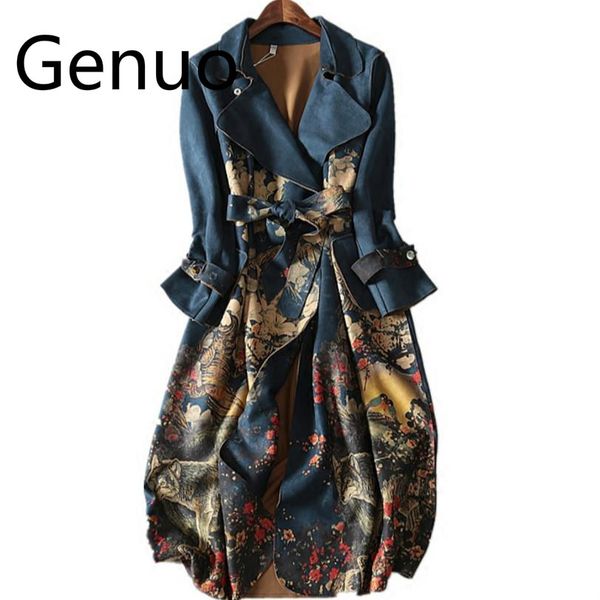 

autumn and winter suede long-sleeved trench coat women plus size, Tan;black