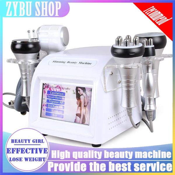 

cellulite removal machine radio frequency weight loss 6in1 vacuum cavitation tripolar sextupolar bipolar rf cold bio pn slimming machine