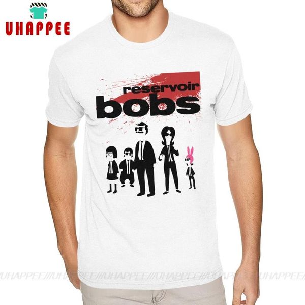 

funky bobs burgers cotton cotton men's small size white t shirt, White;black