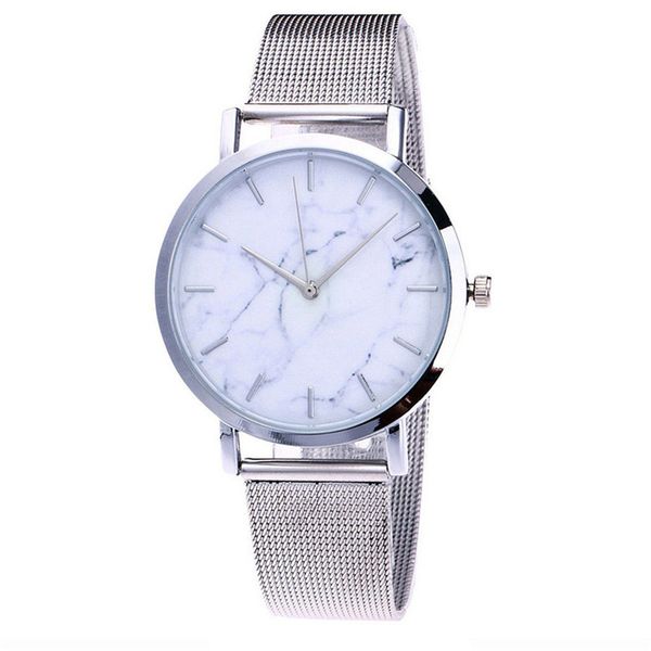 

fashion brand new quartz watch men's and women's leather strap sport personality korean version of the student couple watch, Slivery;brown