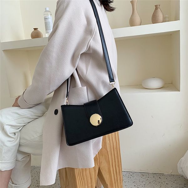 

retro pu leather crossbody bags for women 2019 luxury small shoulder messenger bag office lady phone handbags and purses #40