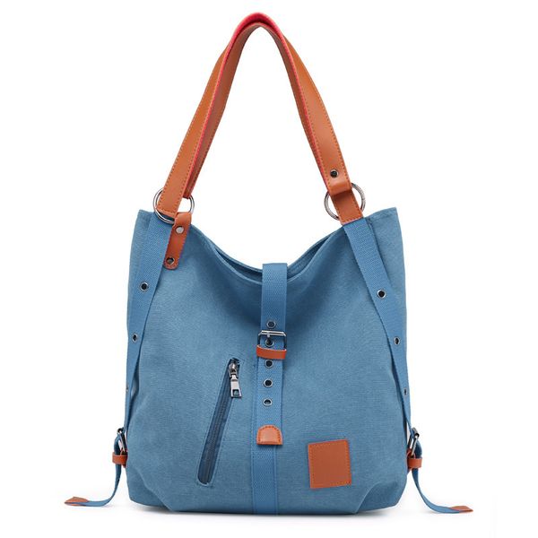 

2019 new women bag canvas fashion shoulder bag multifunctional leisure ladies handbag large capacity women