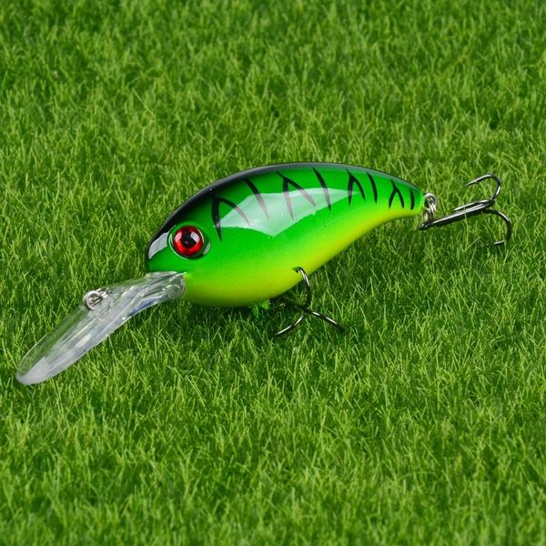 

1pcs 3d eyes fishing lure 10cm/15g artificial hard bait bass crankbait 7 colors available fishing tackle saefq