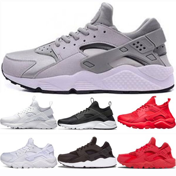 

huarache run ultra running shoes for men women triple black white red breathable mens trainer sports sneakers runner size 36-45