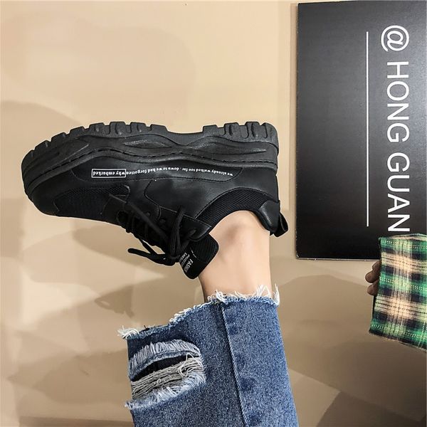 

2019 brand shoes man designer summer autumn male shoes white breathable casual cs01, Black