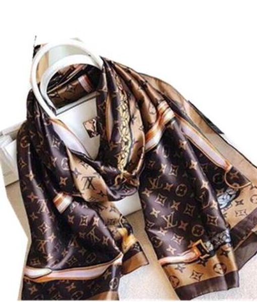 

silk scarf pashmina for women winter brand silk long scarves scarfs wrap 180x90cm shawls s947, Blue;gray