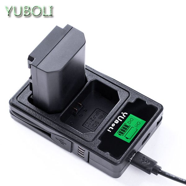 

np-fz100 npfz100 np fz100 battery + lcd dual usb charger for sony np-fz100, bc-qz1, sony a9, a7r iii, a7 iii, ilce-9 np fz100