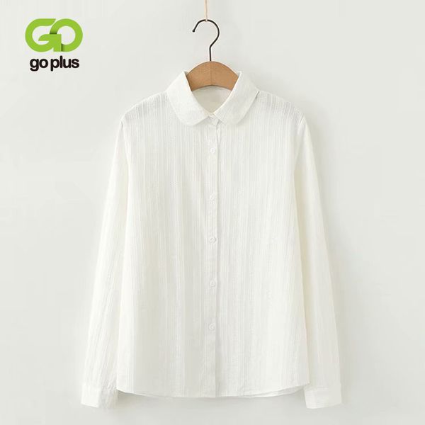 

goplus woman white shirt cotton womens and blouses plus size clothing bluzka koszulowa damska ropa mujer blusa feminina