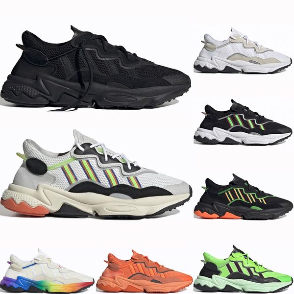 

2019 triple black ozweego men women casual shoes pride 3m reflective xeno neon green bold orange halloween tones trainer sports sneakers