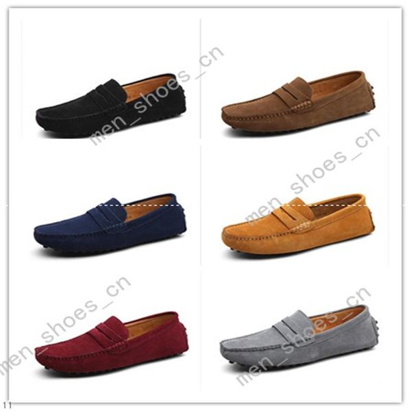 

2020 large size 38-49 new men's leather men's shoes overshoes british casual shoes black brown multicolor shoes fifteen
