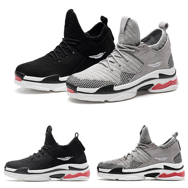 

2020 shop01 drop shipping sneaker type6 soft white black red lace cushion young men boy running shoes designer trainers sports sneakers