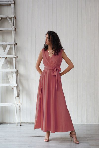 

женщины deisnger сплошного цвета вскользь платья мода без рукавов лета v шеи famale одежда узелок платье, Black;gray