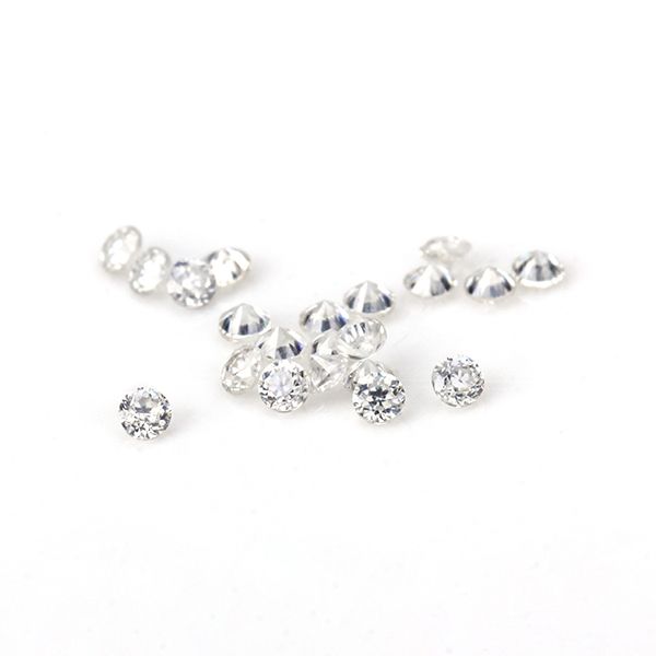 

clear white round 0.7mm lab created moissanites diamond, Black