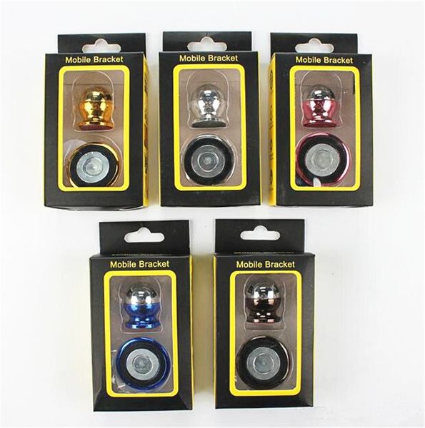 

Universal 360 Rotation Aluminum Alloy Magnetic Car Mount Holder Mobile Magnet bracket For iphone XS Samsung android phone with box