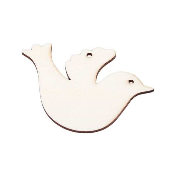 

10pcs/set wooden dove for wedding wish tree or christmas decoration ornament
