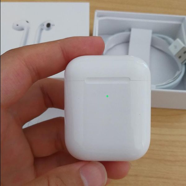 

100 copy animation new 2nd generation wirele charging bluetooth earphone with mart en or matte hinge h1 earbud pk airpod 2 w1 chip et