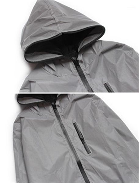 

jacket spring autumn windbreaker 3m reflective jacket casual hip hop jackets and coats without any logos men sport outdoor, Black;brown