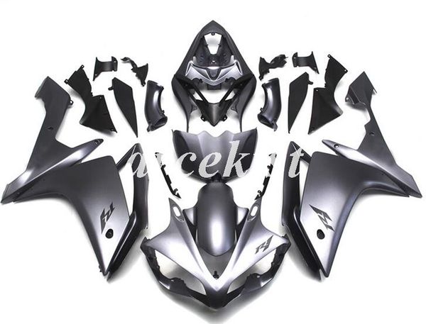 

4 gifts new abs injection mold motorcycle fairing kits for yamaha yzf-r1 2007 2008 07 08 r1 body set matte black