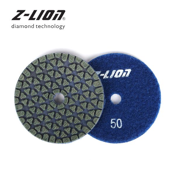 

z-lion 2pc 3" diamond polishing pad 83mm marble granite engineered stone dry grinding disc thickness 1.8mm abrasive wheel