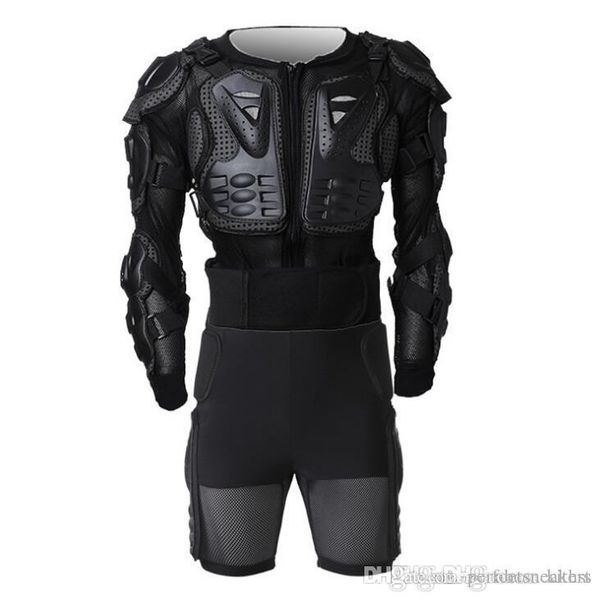 

cycling outdoor shatter-resistant clothing motorcycle armor clothing off-road racing extreme sports equipment protective suit, Black