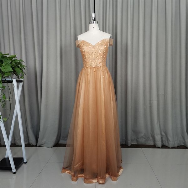 

tulle a line prom dresses with appliques 2020 off the shoulder prom gowns robe de soiree, Black