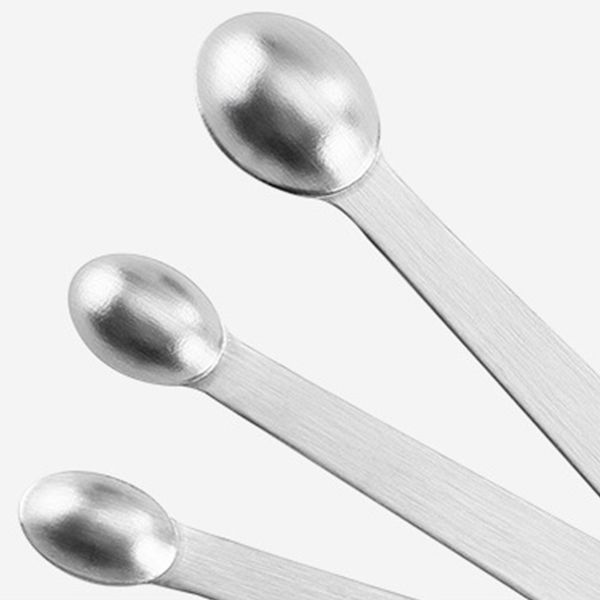 

5pcs mini sauce spoon stainless steel durable accessories measuring kitchen tool