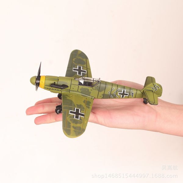 

4d assembled model aircraft of world war ii german military fighter aircraft simulation model bf109 1:49 wholesale
