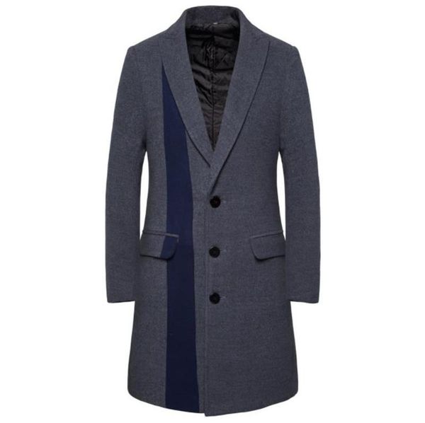 

winter trench mens конструктора пальто single полосатый способа украшения мужские пальто turtle neck тонкий homme пальто, Tan;black