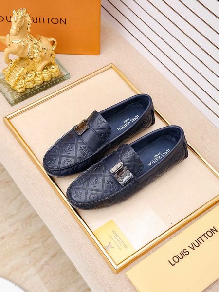 

2020 new style triple fashion designer style men's brand casual walking tennis ball party business dress shoes poja, Black