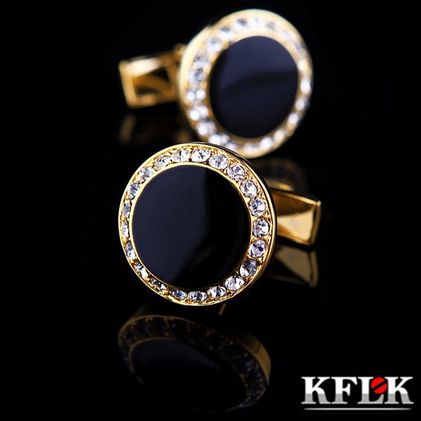 

kflk jewelry french shirt cufflink for mens brand designer cuffs link button male gold luxury wedding ing, Silver