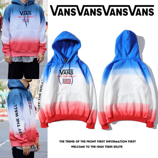 

20/vans italy designer men sweatshirt fashion brand air pilot hit color sweatshirt world long sleeve selling hoodie arrival, White;black