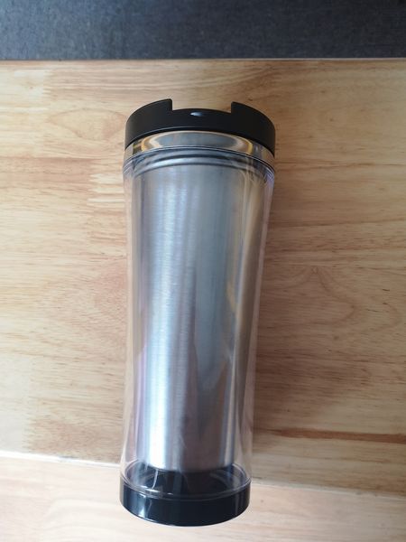 Plastik Kapaklı 450ml Storyboard Tumblers Paslanmaz Çelik Fotoğraf Insertable Tumbler Seyahat Mug Kahve Kupası