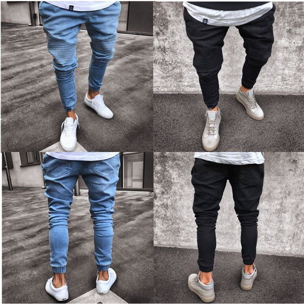 

гоѬо!!! мђжка вокое каево джин взѬва мода вело-иний ђго 2018 вокой, Blue