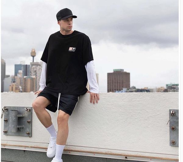 

mens letter print panelled shorts summer basketball shorts pants fashion designer male clothing relaxed casual elastic waist apparel, White;black