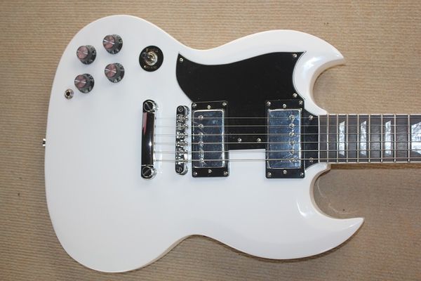 

sg-400 white electric guitar for left-handed people