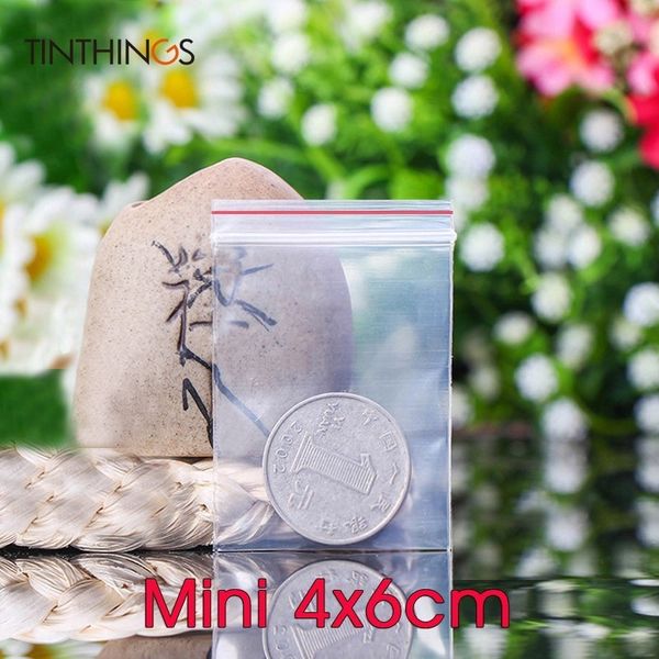 

4x6cm ziplock plastic bags jewelry small ziplock bag candy packaging zip lock bags clear compressed dustproof reclosable