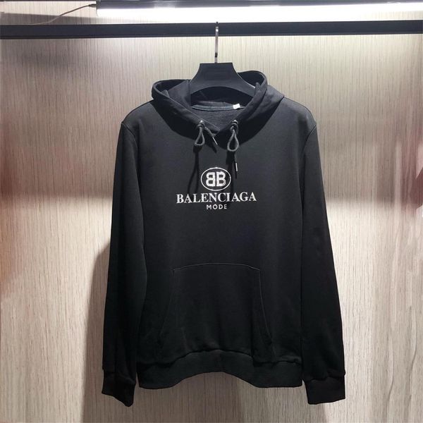 

new 2019 hoodies men long sleeve hooded print sweatshirt mens fashion embroidery casual brand skateboarding clothing hoody men gg16, Black