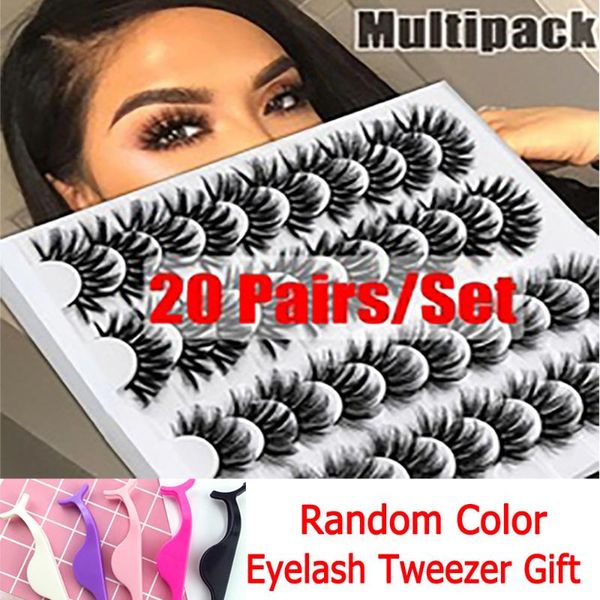 

false eyelashes 10/20 pairs 6d thick mink lashes natural long normal/mixed full