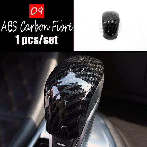 

abs matte/carbon fibre for sentra 2020 accessories car gear shift lever knob handle cover trim sticker car styling 1pcs