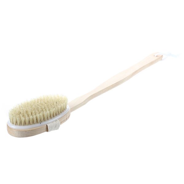 

natural wooden bath shower brush spa scrubber