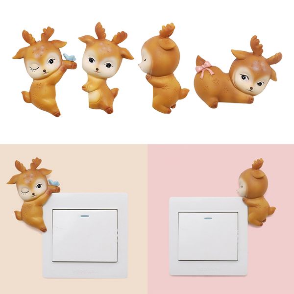 

4 pack cute switch decor decals decorative wallpaper for bedroom nursery