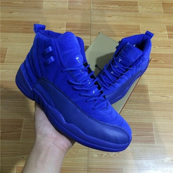 

with box 12s basketball shoes men women reto xii royal blue flu game french blue the master gym taxi playoffs shoes