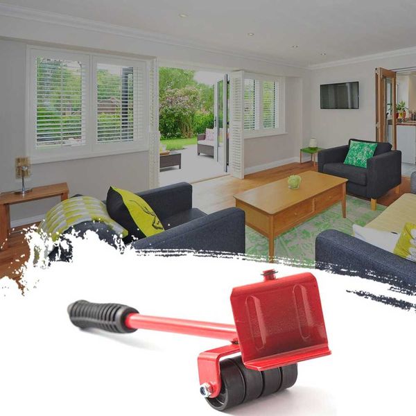 

heavy object moving tool artifact furniture labor saving crowbar plastic handling tool professional set