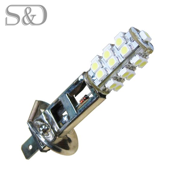 

h1 25 smd white beam signal driving led bulb lamp auto car led bulbs car light source parking 12v 6000k head fog lamps d020