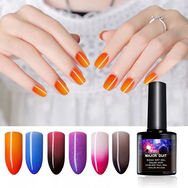 

drop shipping 1pc temperature change uv gel polish gradient color soak off nail art varnish base